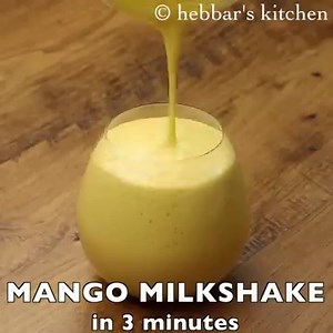 mango milkshake recipe | fresh mango shake | how to make mango shake