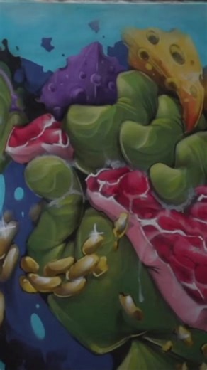 TikTok · painted wall art