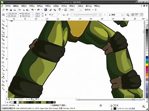 coreldraw实例视频教程-综合实例：精通卡通人物设计