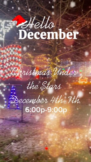 Today is National Christmas Lights Day, and what better way to celebrate than by joining us for the magic of Christmas Under the Stars? Here’s this week’s schedule — happening December 4th–7th: 🎄 Thursday, Dec. 4 – Open 🎅 Friday, Dec. 5 – Open ⭐ Saturday, Dec. 6 – Open (Grinch Night!) ✨ Sunday, Dec. 7 – Open (Grinch Night!) Make plans to join us for the most magical season of the year — dazzling lights, festive fun, camel rides, Santa visits, classic Christmas movies, and so much more. Christm