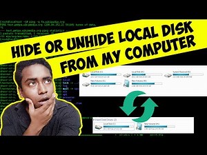 How to Hide or Unhide Local Disk Drives From My Computer using Command Prompt