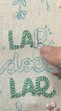 Como bordar Letras com preenchimento - Parte 1 #aprendabordado