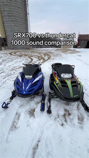 Matt McHugh on Instagram: "98 Yamaha SRX 700 Hauck growlers vs 00 Arctic cat thundercat 1000 jaws cans #snowmobile #greasytriple #1000triple #700triple #triplettiple"