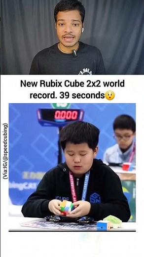 Rubix cube world record 😯