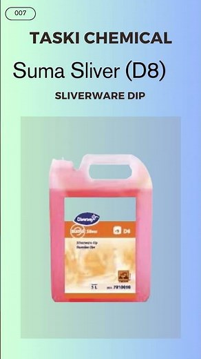 Kitchen cleaning chemical types: D-Series by Suma (Taski) Use of Suma D1 through D10 Chemicals