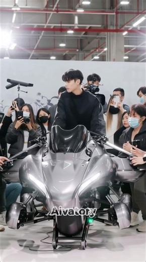 New Drone Bike Live Demo at a Tech Expo 2025.