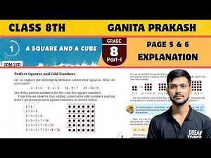 Class 8 Maths Ganita prakash l Chapter 1 l A Square and A Cube l Page 5 & 6 l Solution l New Ncert