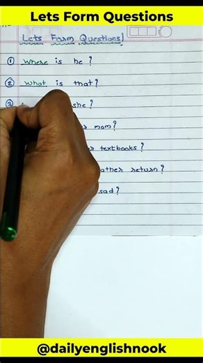 Learn WH Questions in 60 Seconds! | English Grammar #short #ytshort