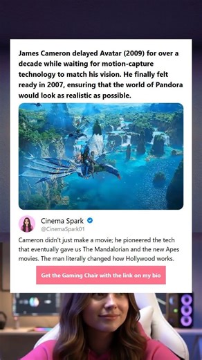 James Cameron delayed Avatar 2009 for over a decade while waiting for motion-capture technology to m