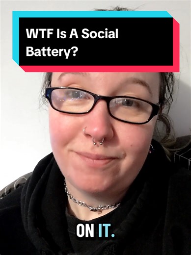 Replying to @hannah.taylors.ve36 Someone's social battery can be affected by a million things, but it's always a finite resource and needs replenishing regularly 🔋 #adhd #adultautism #audhd #neurodivergent #autism