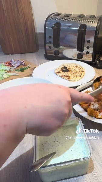 Homemade Chicken Shawarma with Tzatziki and Pita