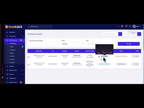 How to Create, Track & Edit Gold Shipments on a Gold Vault Website | Full 12 Minute Tutorial