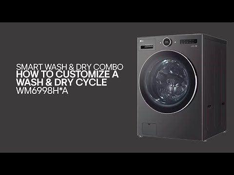 [LG Washer/Dryer Combo] How to Change Wash and Dry Cycles LG Combo