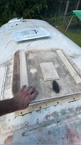 On the roof removing emergency hatches for fans on our bus conversion #busconversion #schoolbusconversion #busbuild #busconversion #buslife #skoolielife #skooliebuild #skoolie #skoolieconversion #diy #diyproject #vanlife #vanconversion #diyprojects #tinyhouse #tinyhome #homeiswhereyouparkit #tinyhouseonwheels #tinyhomeonwheels | Us Plus a Bus