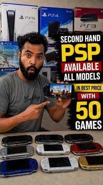 PSP With 50 Games 😱 Lowest Price Offer #Shorts #psp3004 #Bestpsp #pspindia #sonypsp