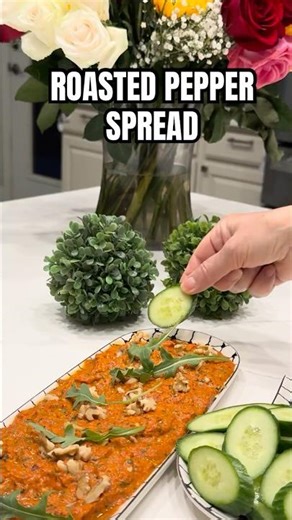 Roasted Red Pepper Spread – Easy Elegant Appetizer