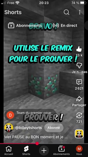 J’ai réussi