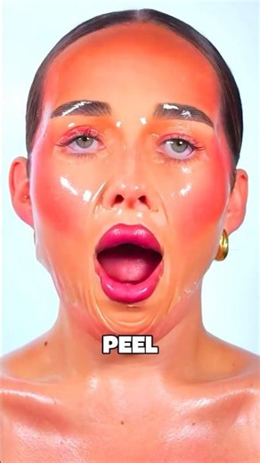 The heat melted the mask on her face 😳