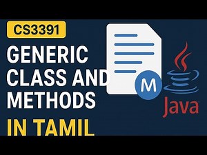CS3391 OOPS Generics Class and Methods in java in Tamil 2025 short Explanation Lecture Video Tamil
