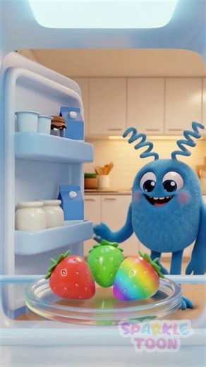 🌈 Blue & Green Rainbow Treat! Eat and See Colors Change! ✨ #Learning #Kids