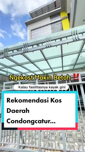 Kost khusus Putri Exclusive di Condongcatur !!! Lokasi strategis dekat dengan : * Kampus : UGM, UPN, USD, AMIKOM, UNY, dan sekitarnya. * Pembelanjaan : Mall PAKUWON, Mall Amplaz, Superindo, Mirota, Toko Merah. * Transportasi : Terminal Concat. * Lainnya : WGYM, Kaktus Kafe, HOOP, Laundry, Warmindo. * Bank : BNI, Mandiri, BCA, BRI, BPD DIY. Fasilitas GTK Premium In De Kost : Umum : * Lounge * Rooftop * WiFi Unlimeted * Dapur lengkap 2 * Taman * Resepsionis * Genset 20.000 W * Apar * Parkiran Vale
