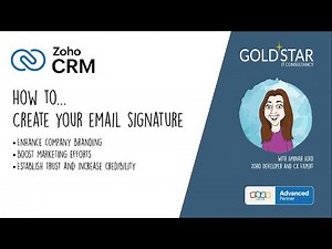 How to create your email signature in Zoho CRM