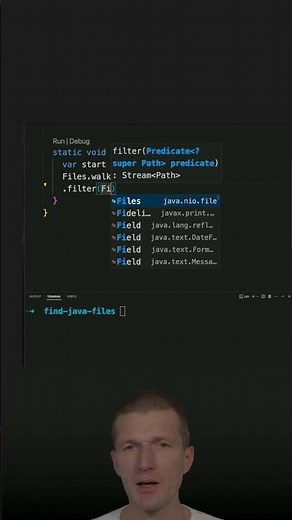 Finding *.java Files Recursively #java #shorts #coding #airhacks