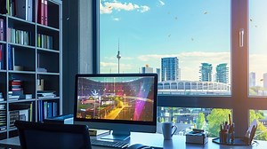 Ai Generated, Computer, Desk. Free Stock Video