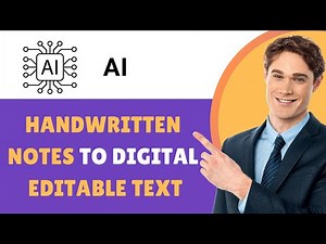 how to Use AI to Instantly Convert Handwritten Notes into Editable Digital Text