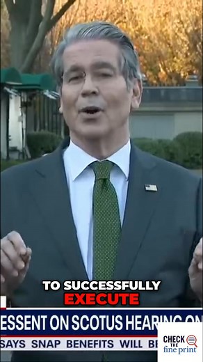 28K views · 1.1K reactions | From the Supreme Court to trade deficits, Secretary Besson addresses key economic issues. He touches on the administration's confidence in the US dollar and the ongoing efforts to lower costs for working Americans. What are your thoughts on these economic strategies? Like, share, and comment below! #Economy #Tariffs #SupremeCourt #SecretaryBesson #Trade #USADollar #Bidenflation | Check The Fine Print | Facebook