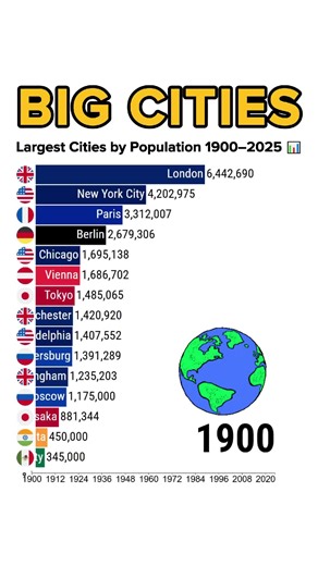 Top 10 Largest Cities Ranked by Population #population #cities #fypシ #fyp #foryou