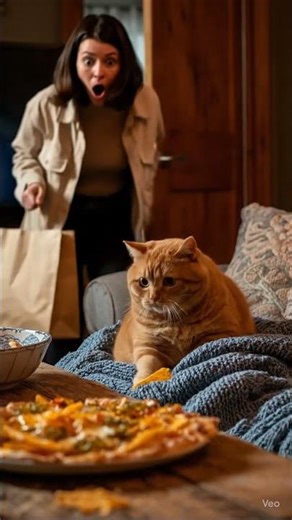 What your cat does when you’re not around 🛋️🥛🐾 part 2