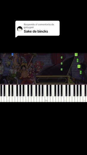 Bink's Sake One Piece Piano Tutorial