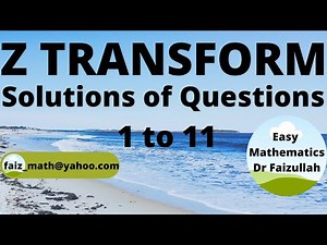 Introduction to Z Transform: Statement and Solved Problems | LECTURE 20: Part 1/2