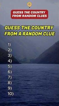 Guess the Country From Random Clues 15! | Can You Beat This Geography Quiz? #trivia #country #quiz