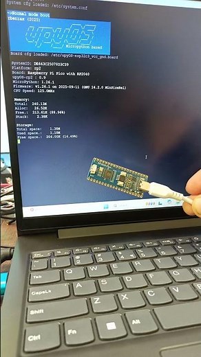 RP2040 Just Got an OS! | uPyOS Boot in 10 Seconds! #raspberrypi #shorts #shortsfeed