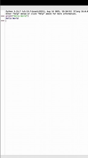 How to write "Hello World" in Python #coding #programming #facts #python #pythontutorial