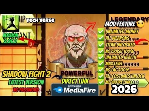 HOW TO DOWNLOAD SHADOW FIGHT 2 LEGENDARY SENSEI MOD IN 2026!