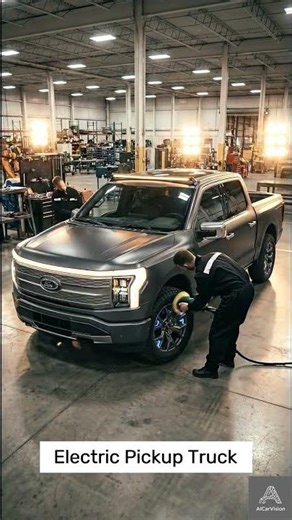 Electric Pickup Truck Industrial Luxury Utility #automotiveconcept #automobile #performancecars