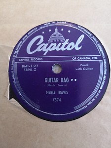 Merle Travis – Guitar Rag / Cane Bottom Chair (Vinyl)