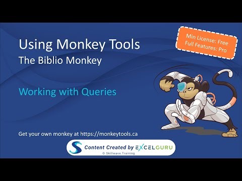 Using Monkey Tools - Biblio Monkey - Working with Power Queries