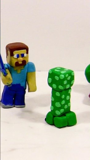 Minecraft Claymation #minecraft #clay #plastilina
