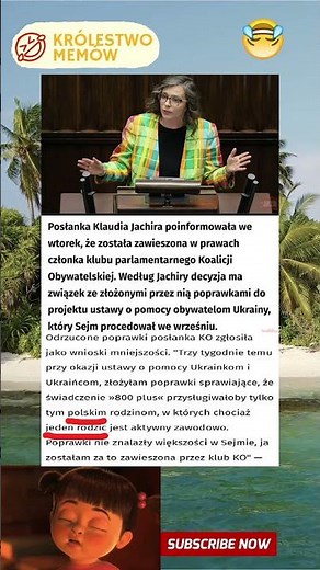 Jachira chciała żeby ukraińcy mieli w polsce lepiej od polaków. ha tfu