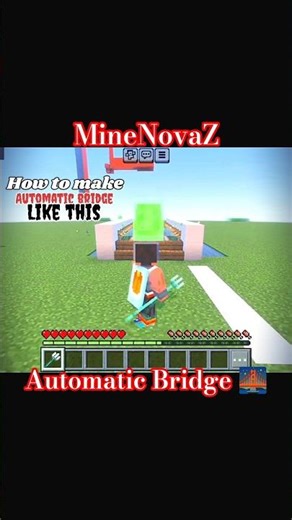 😱 Automatic Bridge in Minecraft बस चलो… bridge खुद बनता जाएगा 🔥#Minecraft#AutomaticBridge #MineNovaZ