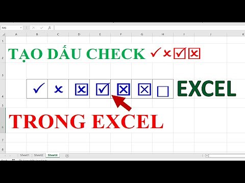 Cách tạo dấu checkbox Ô vuông có dấu tích trong Excel hay và dễ làm ❤ Việt Nam Channel ❤