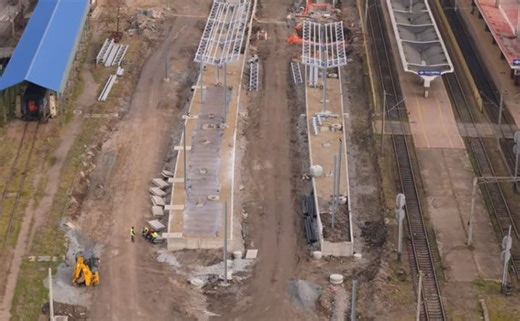 Gara Cluj-Napoca, de nerecunoscut. IMAGINI SPECTACULOASE, filmate din dronă, cu lucrările ample de modernizare VIDEO
