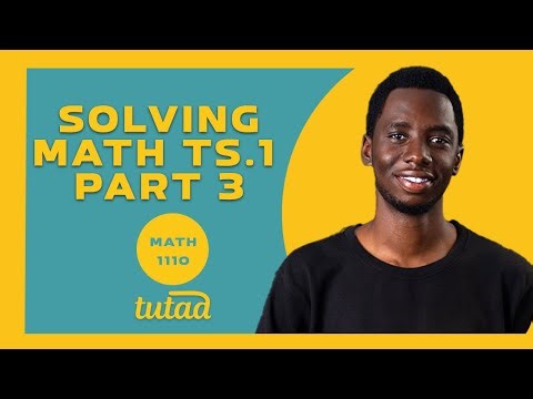 Solving MATH-1110 Tutorial Sheet 1 - Part 3