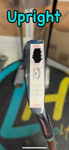 Here is what you look for when changing the lie angles on your irons . The easiest and most common way is to check where you are marking the sole and then adjust the club to get the wear mark to be as close to the middle as possible . There are more factors that come into play with where the ball is actually going being the most important thing but also taking into account if you were to be changing anything in your swing or having lessons etc . Some people then might say that if you have a cons