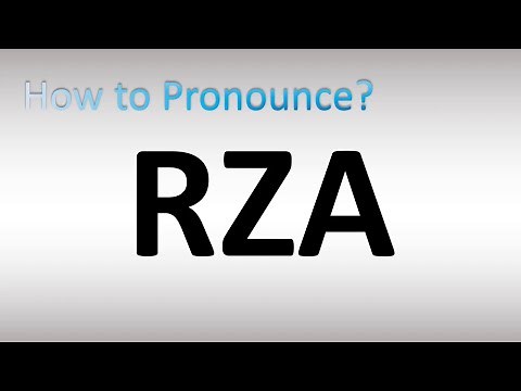 How to Pronounce RZA