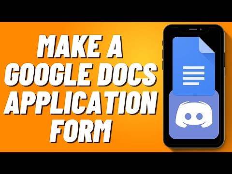 How to Make a Google Docs Application Form for Discord (2024)